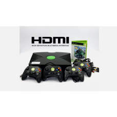 Xbox Original Console & Halo: Combat Evolved + 4x Controllers HDMI