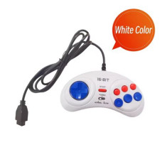 White 9 Pin Wired Gamepads For Sega MegaDrive Game Console 16 bit Controller For Genesis MD Support Turbo